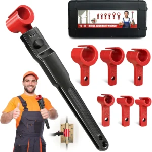 6 in 1 Door Hinge Adjustment Tool Kit Door Gap Adjustment Tool for Precise Hinge