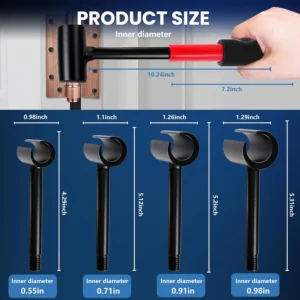4-In-1 Door Hinge Adjustment Tool Residential Commercial Heavy Duty Gap Wrench