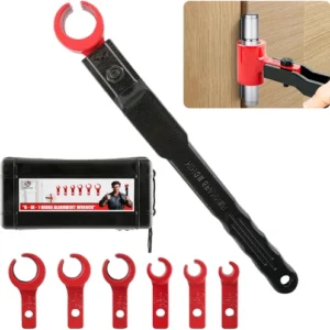 6 in 1 Door Hinge Adjustment Tool – Upgraded 0.39-0.98 Inch Hinge Gap Adjusting